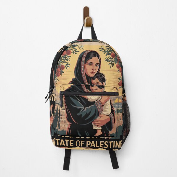 Item preview, the state of palestine vintage retro poster designed and sold by Slice Of Seed.
