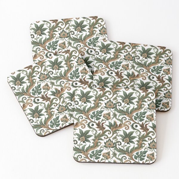 Item preview, Thai Vines & Lotus Leaves Ornamental Seamless Pattern designed and sold by YRDigitalArt.