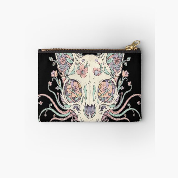 Item preview, Biomorphic Floral Cat Skull Surreal Botanical Gothic Design designed and sold by Neko-Doodle-co.