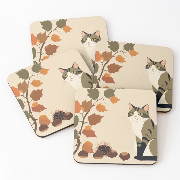 Item preview, Cat, Autumn Harvest Scene designed and sold by LEO'S CREATURE　れおずくりーちゃー.