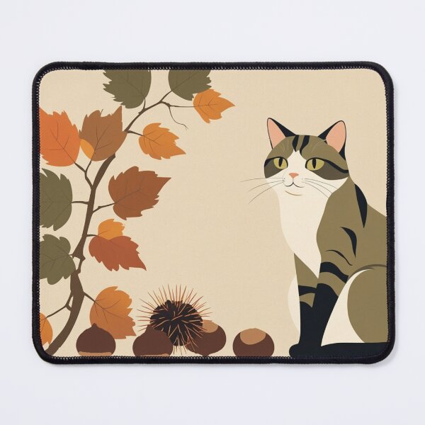 Item preview, Cat, Autumn Harvest Scene designed and sold by LEO'S CREATURE　れおずくりーちゃー.