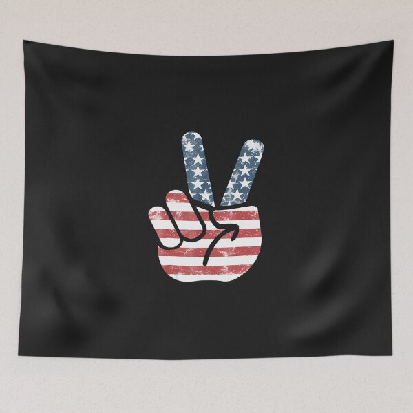 Item preview, 'Peace-Flag-Sign'-Awesome-July-4Th-Freedom-(1) designed and sold by dobbsqqt.