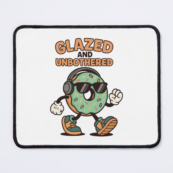Item preview, "Glazed and Unbothered" Cool Donut Funny Chill Vibes Design designed and sold by inkoutninja.