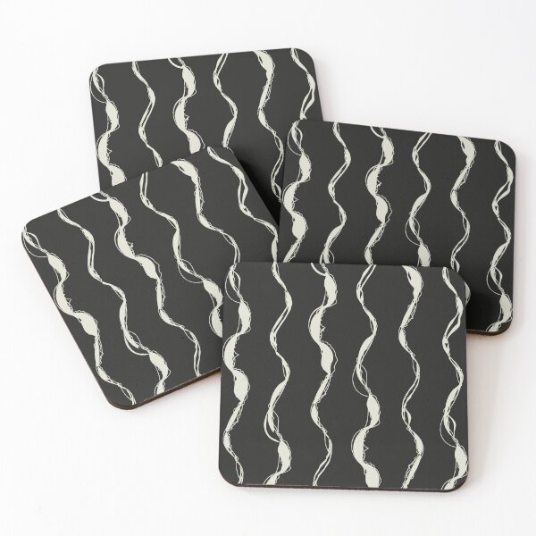 Item preview, Webbed Threads Print - Mushroom White and Black designed and sold by Daniel Bevis Design.