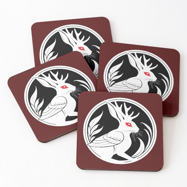 Item preview, Albino Wolpertinger Rasselbock German Folklore Mythical Creature designed and sold by LucentJourneys.