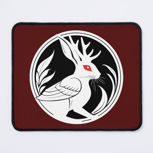 Item preview, Albino Wolpertinger Rasselbock German Folklore Mythical Creature designed and sold by LucentJourneys.