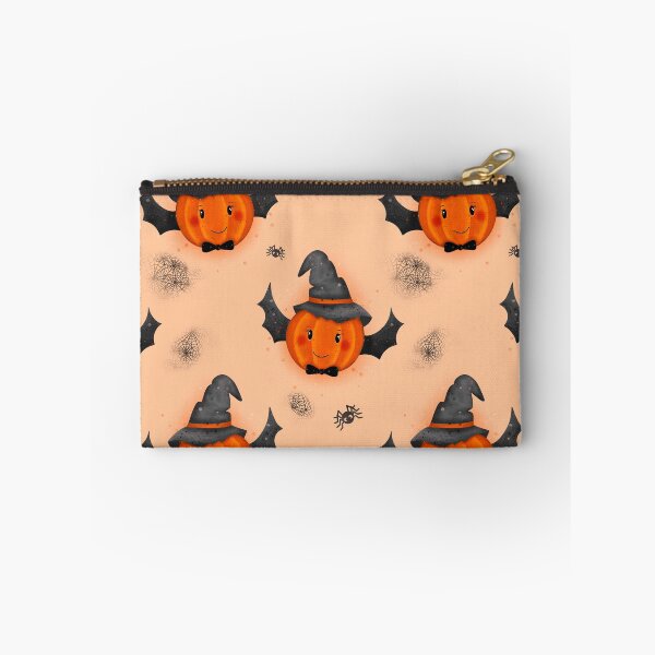 Item preview, Helloween pumpkin with witch hat, bow and spider designed and sold by jancajiravova.