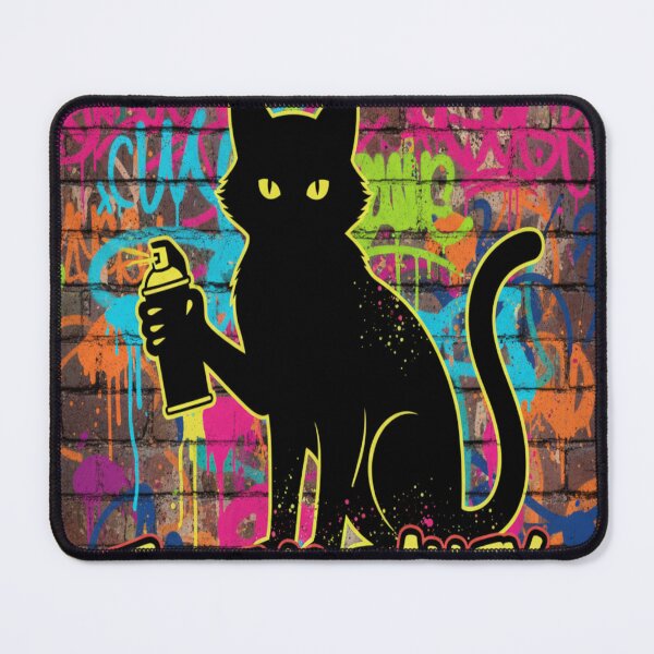 Item preview, Graffiti Spray Cat Urban Street Art Feline Design designed and sold by Neko-Doodle-co.