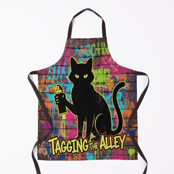 Item preview, Graffiti Spray Cat Urban Street Art Feline Design designed and sold by Neko-Doodle-co.