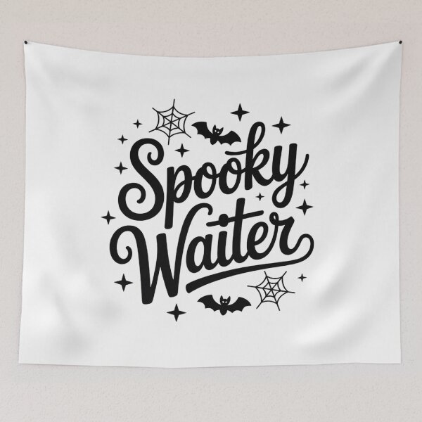Item preview, Spooky Waiter, Funny Waiter Design Halloween Gift designed and sold by Oussinc.
