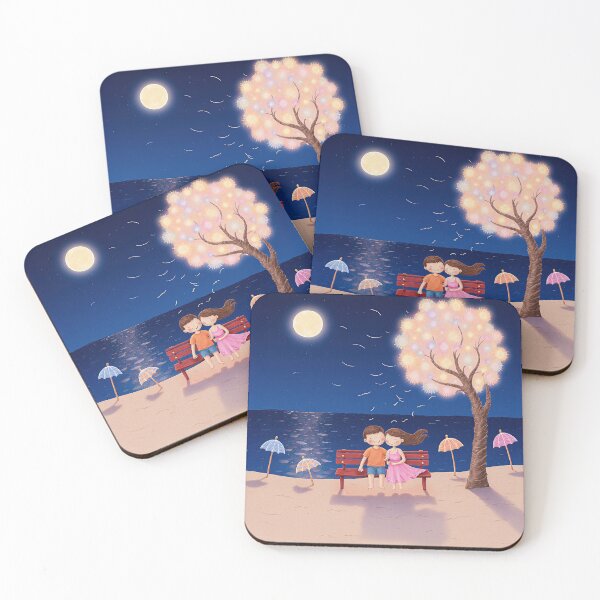 Item preview, Romantic Evening by the Sea designed and sold by Whimsical Hug.