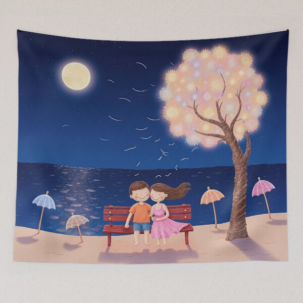 Item preview, Romantic Evening by the Sea designed and sold by Whimsical Hug.