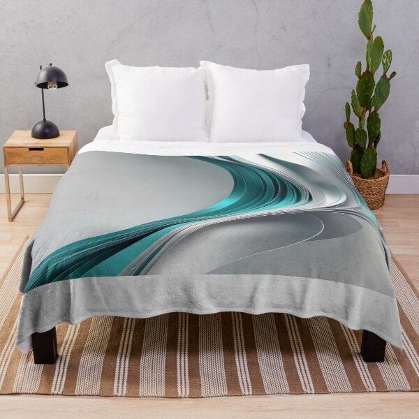 Item preview, Premium Abstract Teal and Silver Wave Background – Futuristic 3D Metallic Flow Design for Luxury, Business, Technology, and Modern Digital Products designed and sold by iiwart.