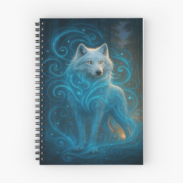 Item preview, Boho Forest Wolf Mystical Spirit Animal designed and sold by ALW951.