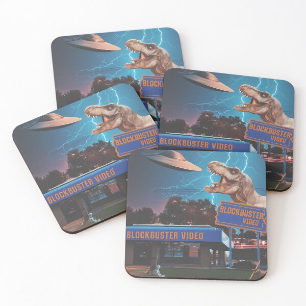 Item preview, Dinosaur-Alien-Blockbuster-Here-Comes-Netflix-Art-By-Cult-Class-(1) designed and sold by leham5o9.