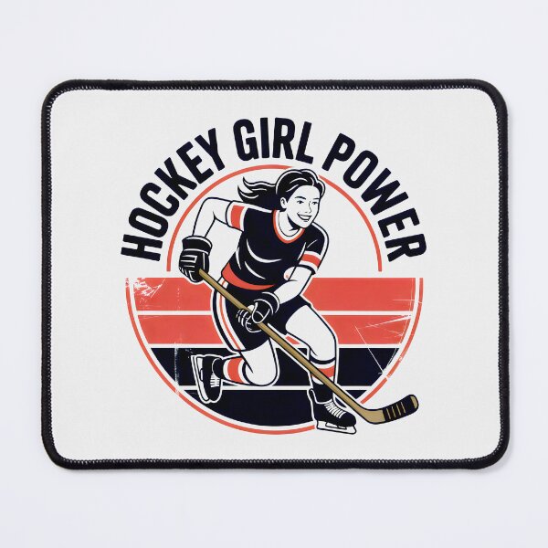 Item preview, Distressed Female Hockey Graphic designed and sold by SplashTastic.