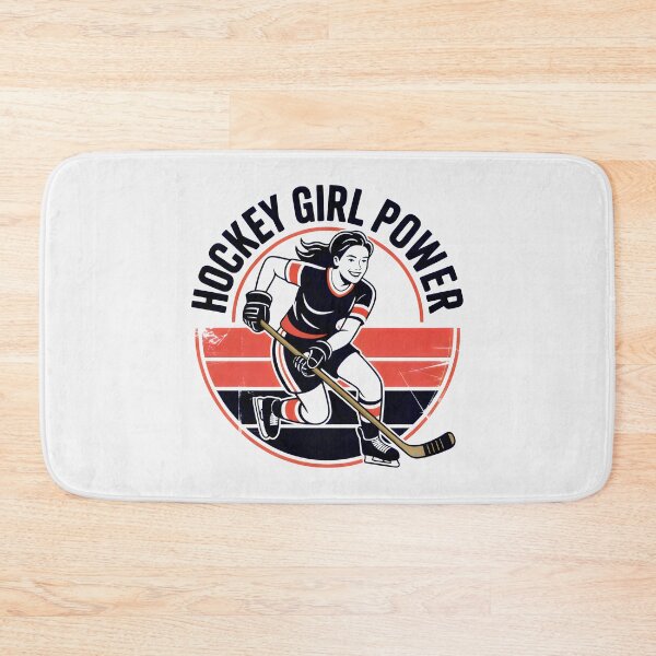 Item preview, Distressed Female Hockey Graphic designed and sold by SplashTastic.