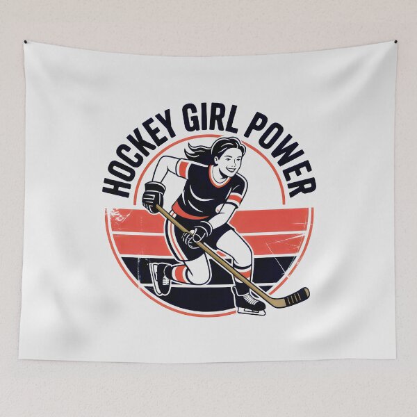 Item preview, Distressed Female Hockey Graphic designed and sold by SplashTastic.