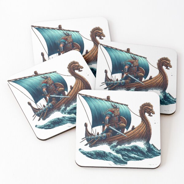 Item preview, Viking, ship, longship, Norse, maritime, nautical designed and sold by TrueArtVibes.