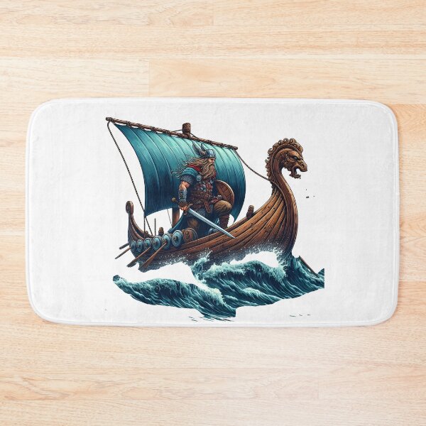Item preview, Viking, ship, longship, Norse, maritime, nautical designed and sold by TrueArtVibes.