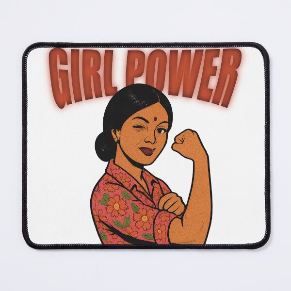 Item preview, Girl Power Indian Feminism Retro Inspired Artwork designed and sold by Pokah79.