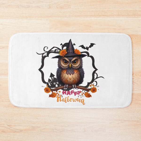 Item preview, Halloween Owl with Witch Hat  Happy Halloween Art Print designed and sold by Medeea Publishing.