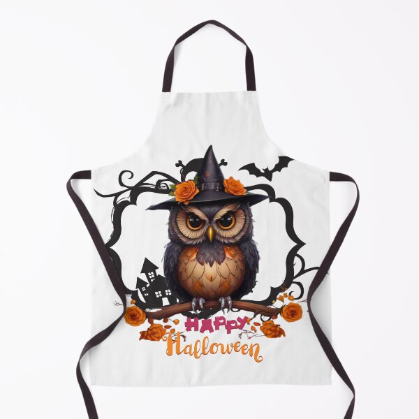 Item preview, Halloween Owl with Witch Hat Happy Halloween Art Print designed and sold by Medeea Publishing.