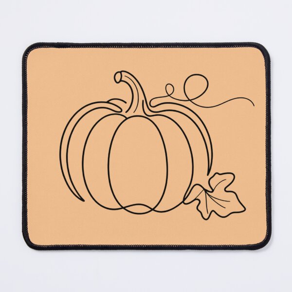 Item preview, Minimal Pumpkin Line Art designed and sold by LinLuckStudio.