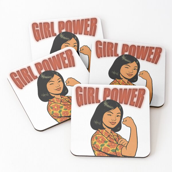 Item preview, Girl Power Asian Feminism Retro Inspired Artwork designed and sold by Pokah79.