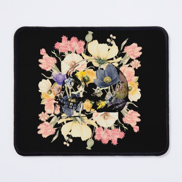 Item preview, Flowered Bones – Botanical Skull Art Tee designed and sold by PISMO_SHOP.