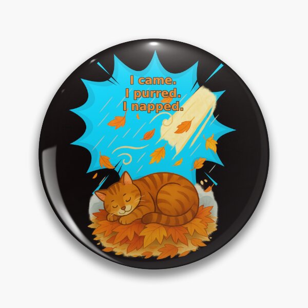 Item preview, Cozy Autumn Cat – Sleeping Through Sun, Rain & Wind designed and sold by Tadeusz1.