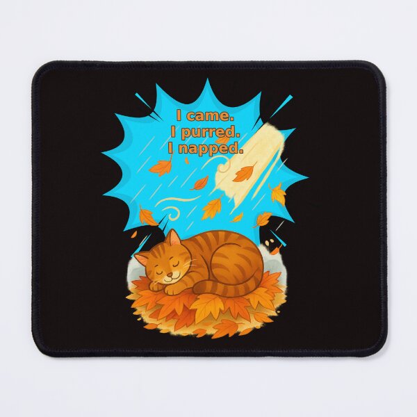 Item preview, Cozy Autumn Cat – Sleeping Through Sun, Rain & Wind designed and sold by Tadeusz1.