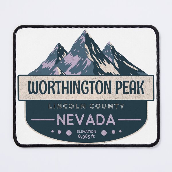 Item preview, Worthington Peak, Lincoln County, Nevada, Mountain Design designed and sold by Wanderful-roads.