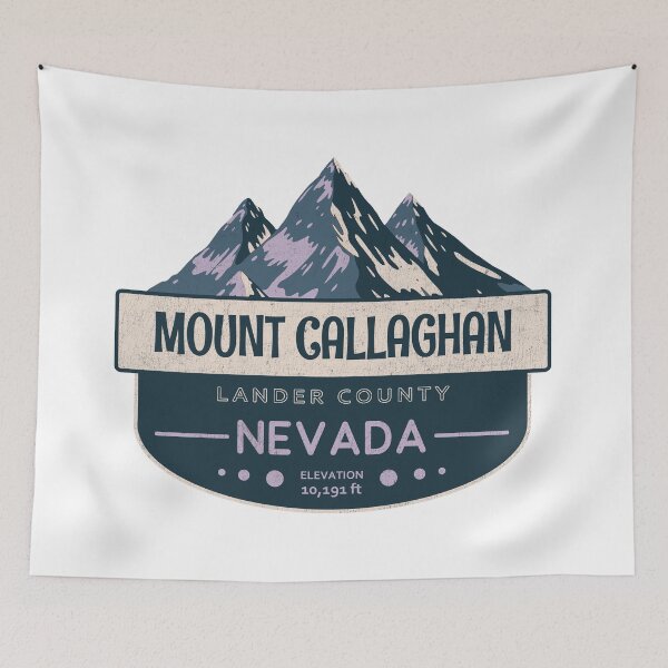 Item preview, Mount Callaghan, Lander County, Nevada, Mountain Design designed and sold by Wanderful-roads.