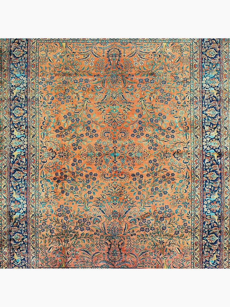 Manchester Kashan Floral Persian Carpet Print by bragova