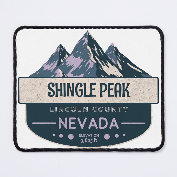Item preview, Shingle Peak, Lincoln County, Nevada, Mountain Design designed and sold by Wanderful-roads.