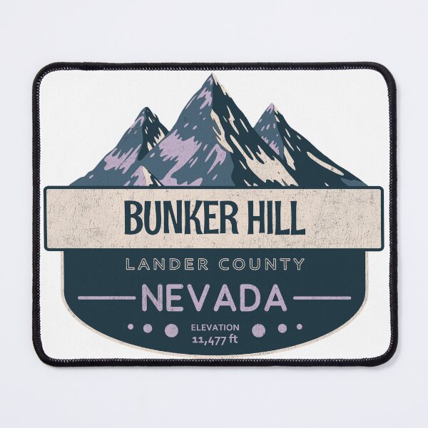 Item preview, Bunker Hill, Lander County, Nevada, Mountain Design designed and sold by Wanderful-roads.