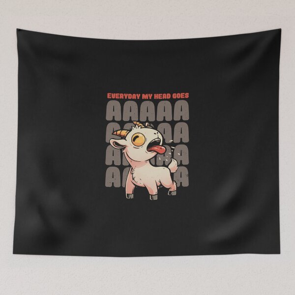 Item preview, Everyday-My-Head-Goes-Aaaa---Funny-Goat-Meme-Gift designed and sold by leham5o9.