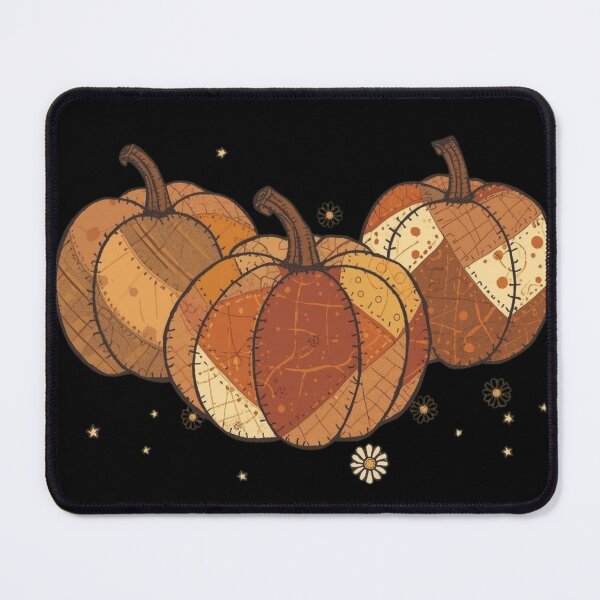 Item preview, Rustic autumn pumpkins with stars and daisies illustration designed and sold by Monascreativeempire.