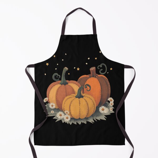 Item preview, Rustic autumn pumpkins with stars and daisies illustration designed and sold by Monascreativeempire.