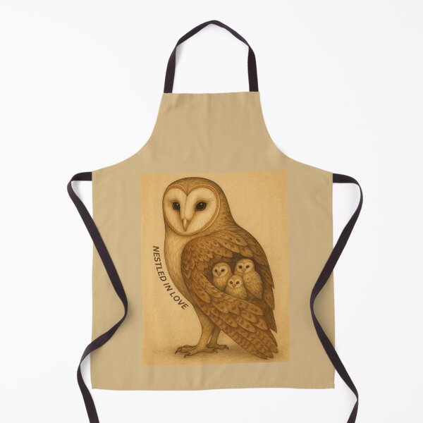 Item preview, Nestled in Love – Owl Family Illustration designed and sold by GeoWild Designs.