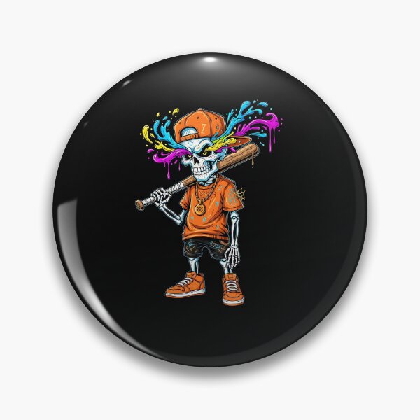 Item preview, Skeleton Ice Cream Drip Baseball Spots Drip for Girls Boys designed and sold by facegm.