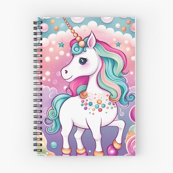 Item preview, Colorful Unicorn in Fantasy Clouds designed and sold by purplesensation.