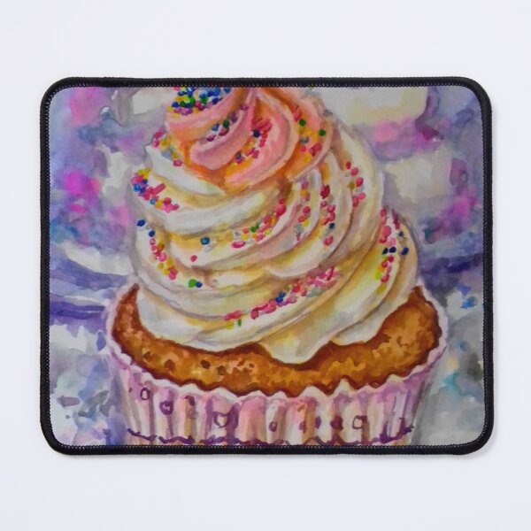 Item preview, Cupcake Food Art Watercolor painting illustration designed and sold by happiartworks .