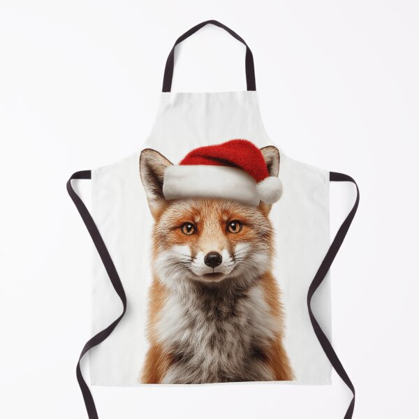 Item preview, Fox with Christmas Hat – Festive Fox Xmas Design designed and sold by LazyOwlStore.