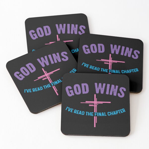 Item preview, God Wins I’ve Read The Final Chapter Christian Cross Design designed and sold by AshwinRaja67.
