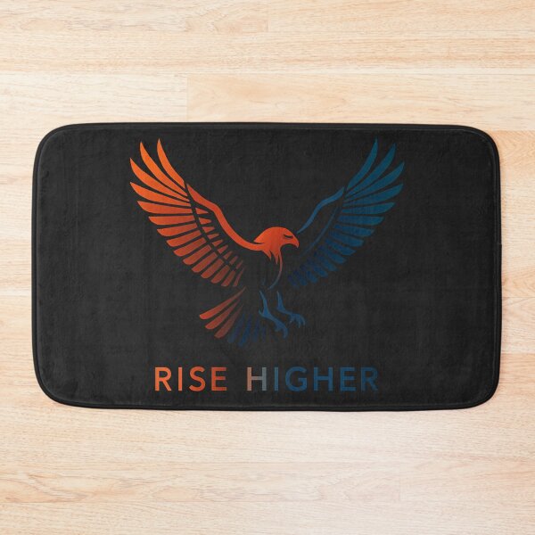 Item preview, Rise Higher Minimalist Eagle Silhouette Motivational Sticker designed and sold by GeniePixel.