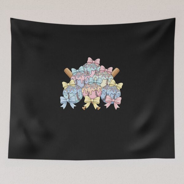 Item preview, Baseball Sister Drip Bow Ice Cream Drip Girls Sprinkle Youth  designed and sold by diyoor.