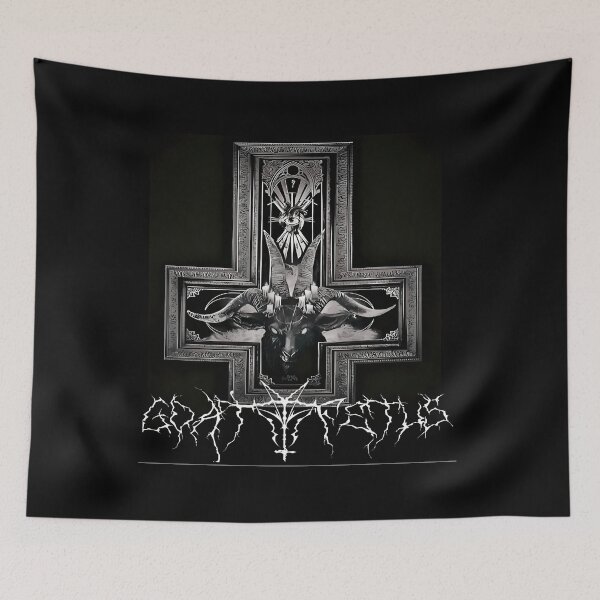 Item preview,  Goat Fetus Inverted Cross designed and sold by JULIEBRIEN.