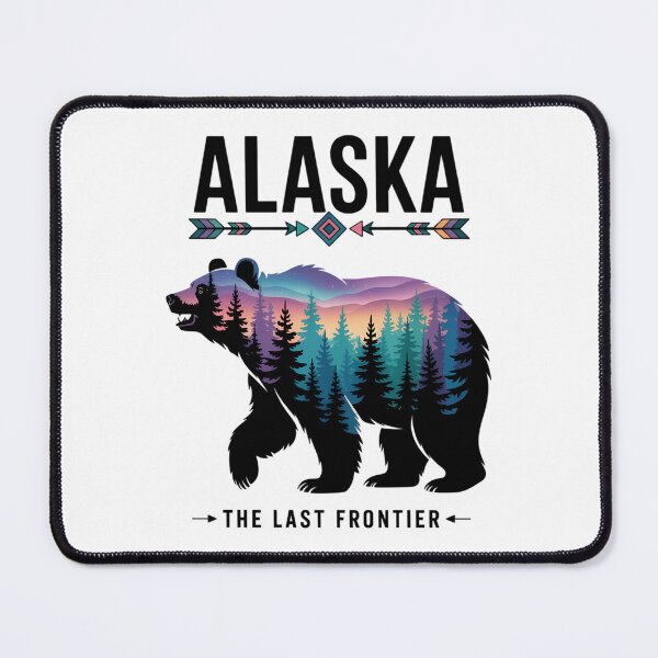 Item preview, Alaska State Pride Alaska Northern Lights Alaskan Bear designed and sold by Moon-Ape.